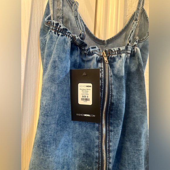Downtown Denim Mini Dress - Picture 9 of 9